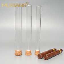 Cork Top Glass Cigar Tube