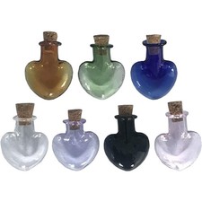 7 Pcs Small Glass Jars with