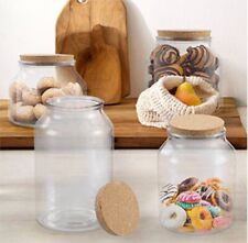 Pack 2- Glass Kitchen jars