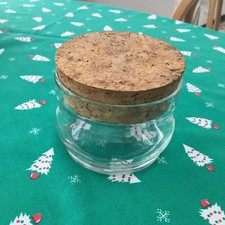 GLASS CONTAINER WITH CORK LID-