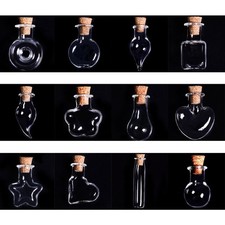 10pcs Mini Small Glass Bottles