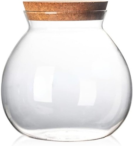 Airtight clear round glass - clear,
