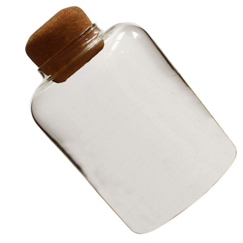 Glass cork bottles with - with, food