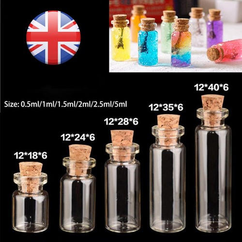 Clear glass bottles with - bottles, cork